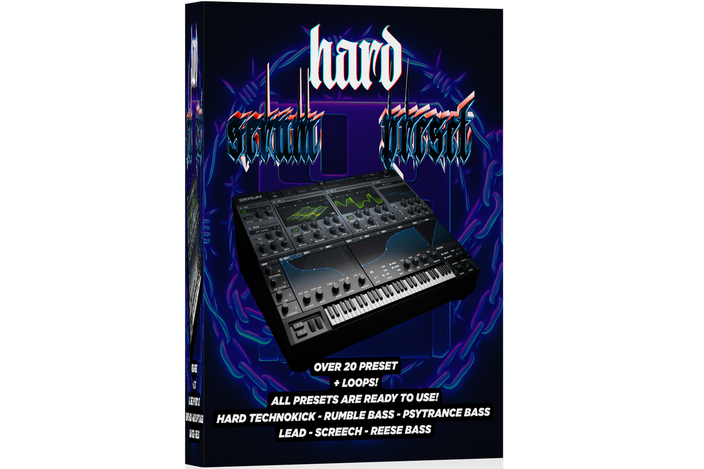 THE HARD SERUM PRESET V1 (WORKS FOR SERUM 1 AND SERUM 2!) + LOOPS!