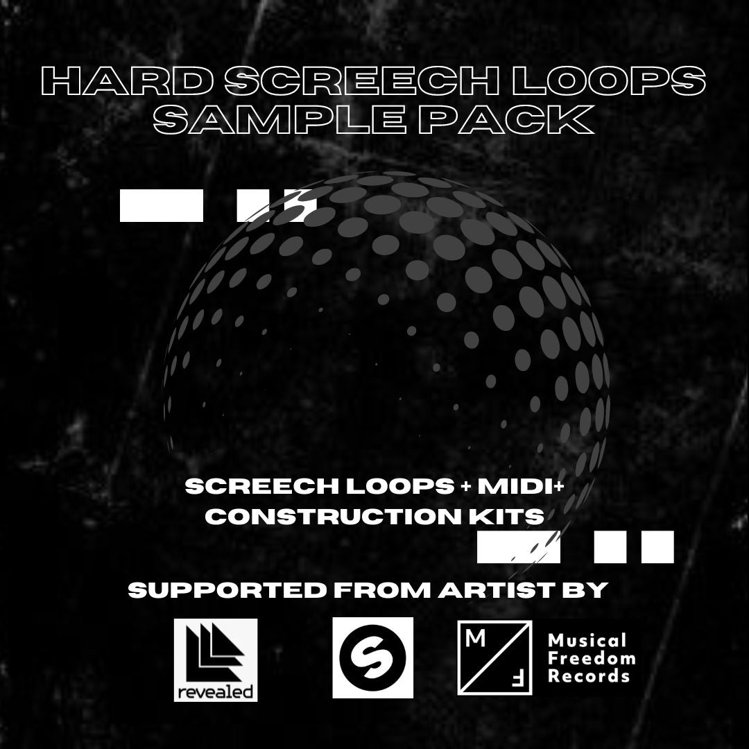 HARD TECHNO SCREECH SAMPLE PACK! LOOPS + MIDI + COSTRUCTION KITS!