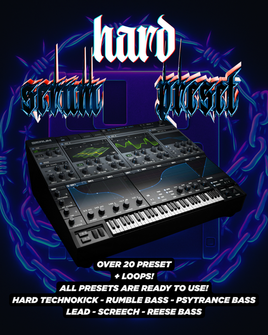 THE HARD SERUM PRESET V1 (WORKS FOR SERUM 1 AND SERUM 2!) + LOOPS!