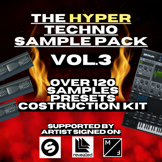 HYPERTECHNO SAMPLE PACK VOL.3!          SUPPORTED BY SPINNIN' RECORDS,REVEALED,MUSICAL FREEDOM ARTIST!